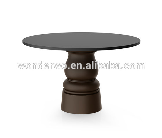 レストラン家具新しいアンティークダイニングテーブルラウンドテーブル木製黒で-木製テーブル問屋・仕入れ・卸・卸売り