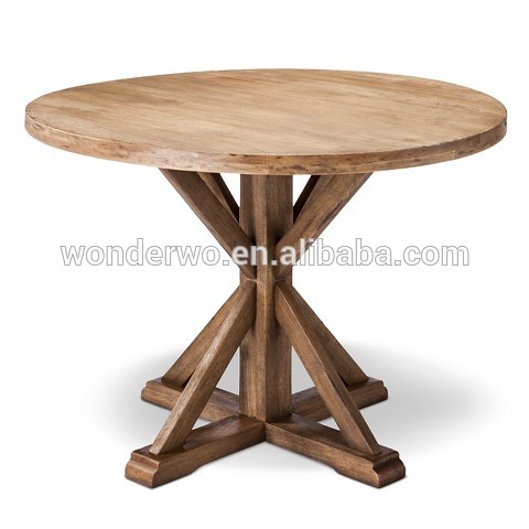 ヴィンテージデザインのレストラン家具は木製台座グラウンドのレストランのテーブル-木製テーブル問屋・仕入れ・卸・卸売り