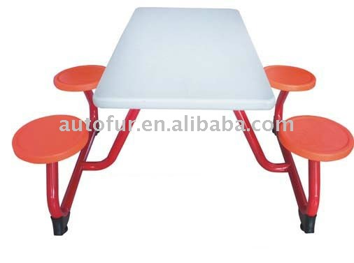 近代的なフードコートのダイニングテーブルセット4レストランのテーブルと椅子のセット-レストラン用家具セット問屋・仕入れ・卸・卸売り