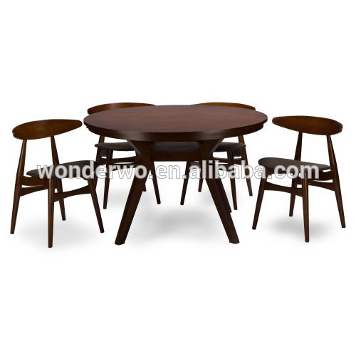 モダンなデザインの木製ラウンドダイニングテーブルのレストランの椅子とテーブル販売のための-木製テーブル問屋・仕入れ・卸・卸売り