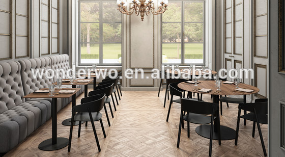 安い木製ラウンドレストランの家具のレストランの椅子テーブル茶色で-木製テーブル問屋・仕入れ・卸・卸売り