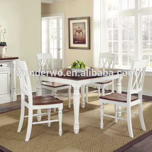 レストランの家具木製のレストランのテーブルと椅子が白いとオーク-木製テーブル問屋・仕入れ・卸・卸売り