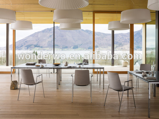 現代的なシンプルなデザインのレストランの椅子とテーブル長方形のテーブル-木製テーブル問屋・仕入れ・卸・卸売り