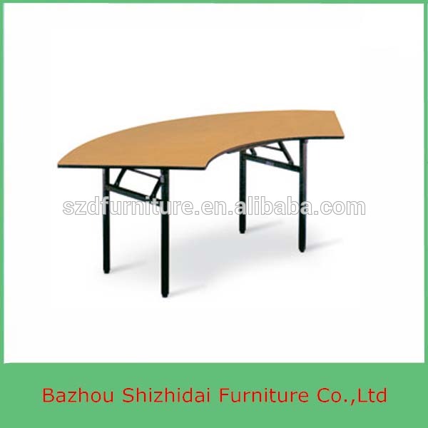 宴会木製ラウンド折りたたみテーブルBT-40-2-折り畳み式テーブル問屋・仕入れ・卸・卸売り