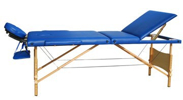 青3折りたたみ木製マッサージテーブル-折り畳み式テーブル問屋・仕入れ・卸・卸売り