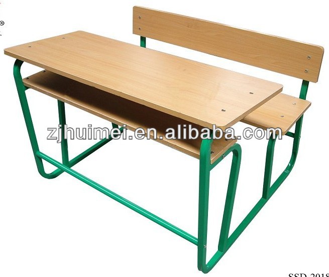 木製の学校机、 木ダブルスクールセット/附属学校の机と椅子-木製テーブル問屋・仕入れ・卸・卸売り