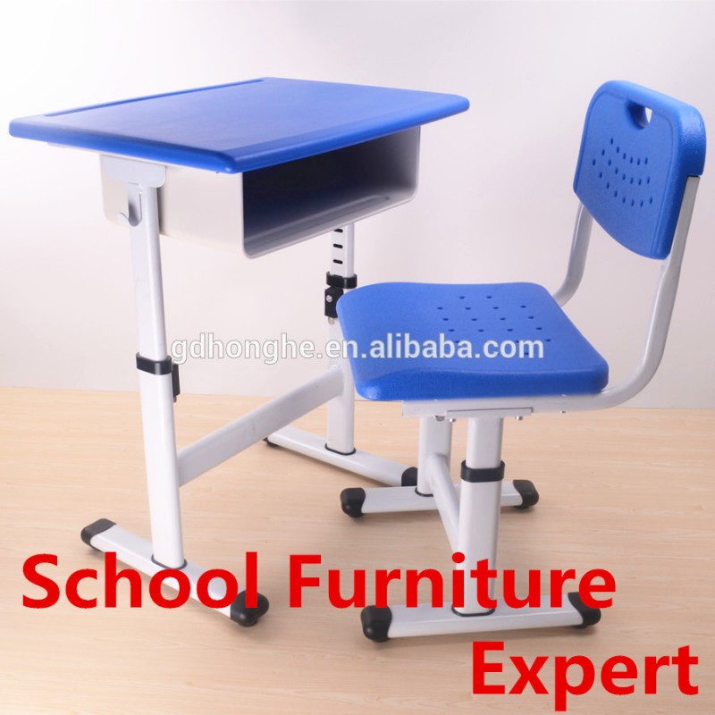 高さ調節可能な教室机と椅子セット中空ブロー成形シートとトップ-金属製テーブル問屋・仕入れ・卸・卸売り