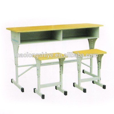 中国の人気2席鋼- 木製の学校机-金属製テーブル問屋・仕入れ・卸・卸売り