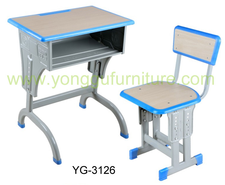 中古学校家具ダブルデッキ学校机と椅子-プラスチックテーブル問屋・仕入れ・卸・卸売り
