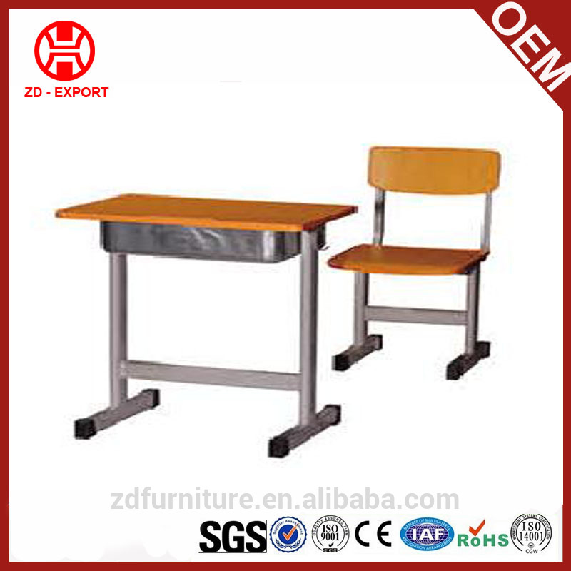 中国製学校デスクで添付椅子用販売ZD-K14-学校用デスク問屋・仕入れ・卸・卸売り