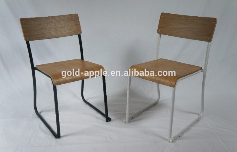 スチール脚の学校の椅子の合板の学生椅子-金属製椅子問屋・仕入れ・卸・卸売り