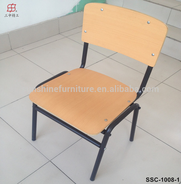 金属フレームシングルサイズ合板スクールチェア-木製椅子問屋・仕入れ・卸・卸売り