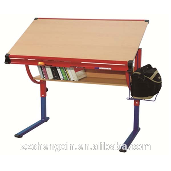 折りたたみ木製描画テーブル高さ調節可能なため学校-木製テーブル問屋・仕入れ・卸・卸売り