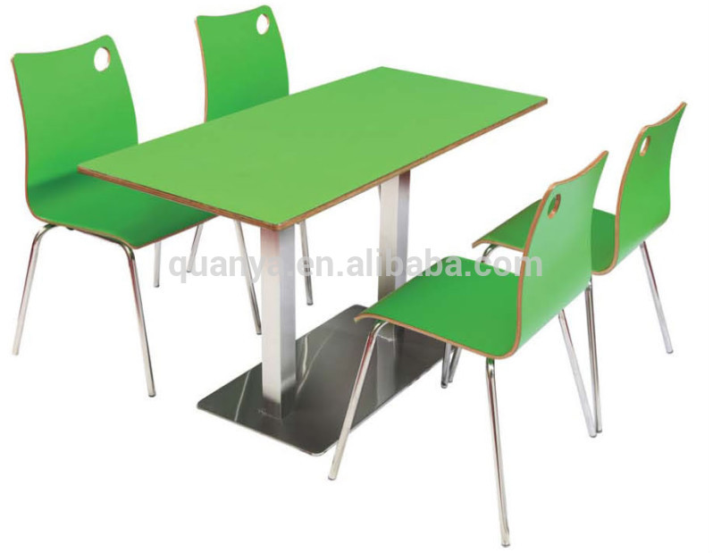 グリーン積層合板現代ダイニングホール/学校食堂テーブルと椅子-問屋・仕入れ・卸・卸売り