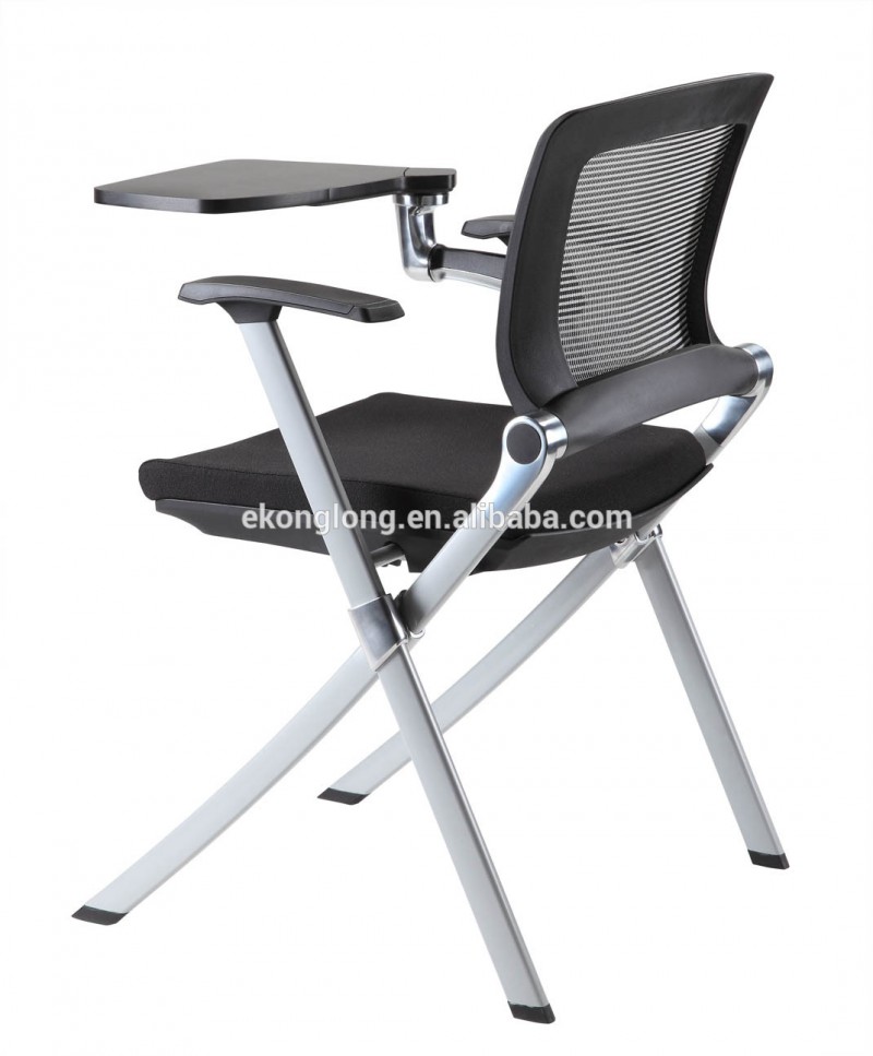 研修室2014年パッドを書き込むと椅子、 ライティングボード付き折りたたみ椅子-金属製椅子問屋・仕入れ・卸・卸売り