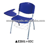 現代スタイルスクールプラスチック椅子で書き込みボード/学生トレーニング椅子EB01 + 02c-プラスチック製椅子問屋・仕入れ・卸・卸売り