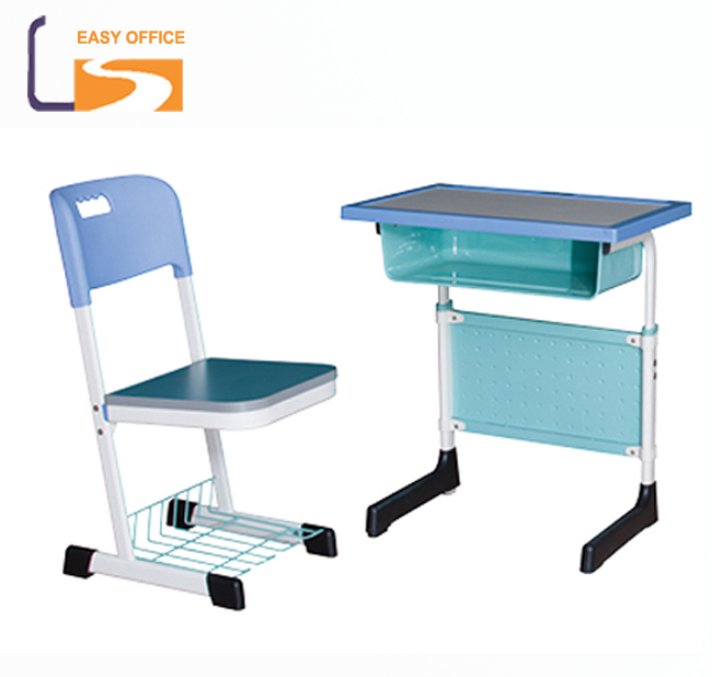 2016新しいスタイル添付シングル学生家具学校机と椅子-木製テーブル問屋・仕入れ・卸・卸売り