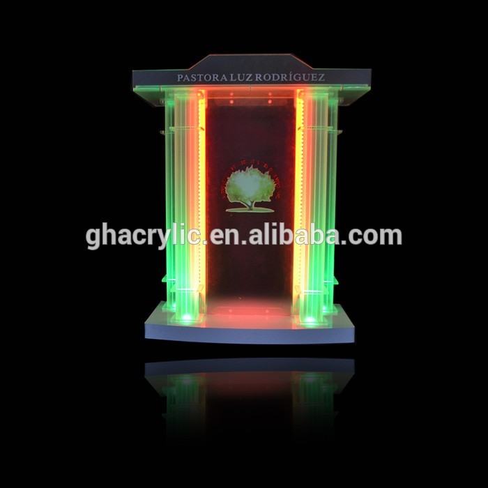 高品質アクリル led ライト表彰台pulpits スピーチ書見台ビショップ説教壇-その他学校用品問屋・仕入れ・卸・卸売り