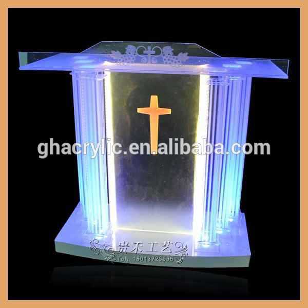 高品質アクリル led ライト表彰台pulpits スピーチ書見台、 教会説教壇-その他学校用品問屋・仕入れ・卸・卸売り