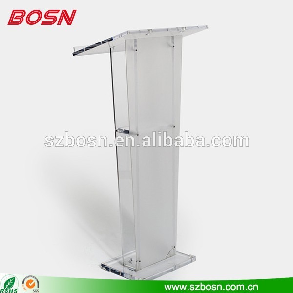 Bosn oem odm利用可能なクリアアクリル教会lecterns表彰台-その他学校用品問屋・仕入れ・卸・卸売り