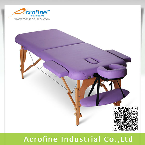 Acrofine木製ポータブルマッサージベッドmildstar- iiをデラックスpuレザー-折り畳み式テーブル問屋・仕入れ・卸・卸売り