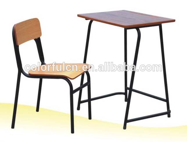 診察デスク& チェア販売のための学生の家具・机a-017の教室の椅子-金属製椅子問屋・仕入れ・卸・卸売り