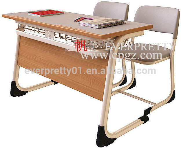ダブル組み合わせ机と椅子テーブルチェア-学校用家具セット問屋・仕入れ・卸・卸売り