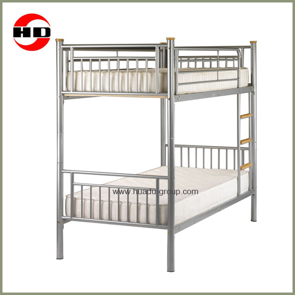 強い学校の寮の金属の二段ベッド/金属鉄のベッド/twoの床の金属のベッド-金属製ベッド問屋・仕入れ・卸・卸売り