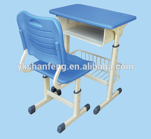耐久性のある快適な学生シングル使用されるプラスチックの学校の机の椅子-学校用デスク問屋・仕入れ・卸・卸売り