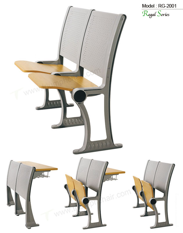 ホット現代アルミ合金フレーム折りたたみ コンボ学校机と椅子/大学教室学生スクール机と椅子-金属製家具セット問屋・仕入れ・卸・卸売り