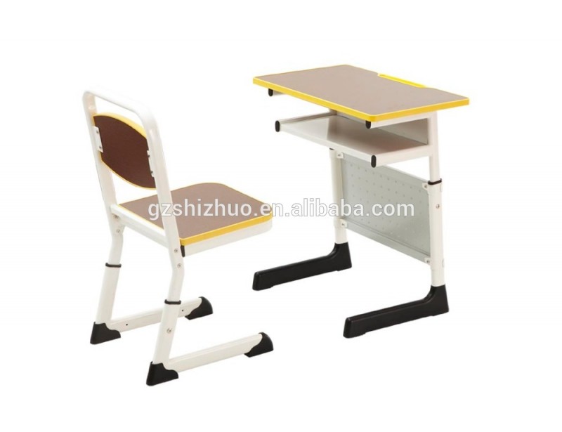 ホット販売中学校家具高さ調節学生机と椅子SZ-8012-金属製テーブル問屋・仕入れ・卸・卸売り