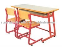 小学校のダブル金属製の机と椅子-金属製テーブル問屋・仕入れ・卸・卸売り