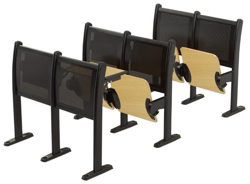 広州金属脚学校家具付き折りたたみタブレットで椅子SZ-8314-金属製テーブル問屋・仕入れ・卸・卸売り