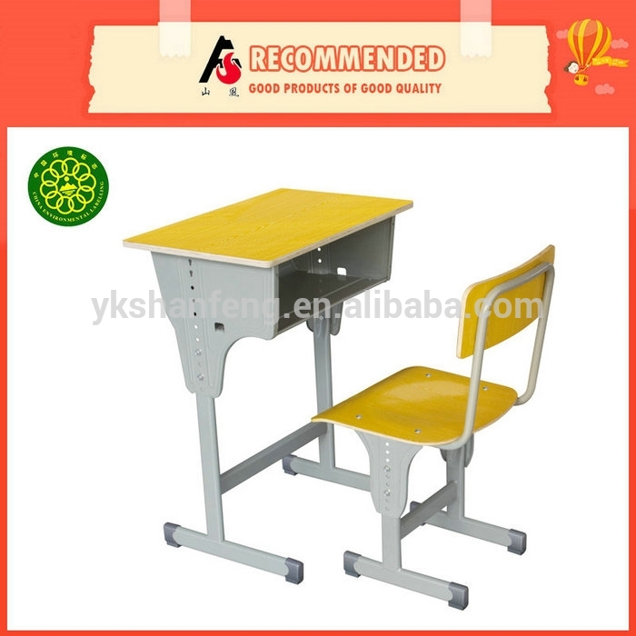 耐久性のある調整可能熱い販売の木製の学校机と椅子-金属製テーブル問屋・仕入れ・卸・卸売り