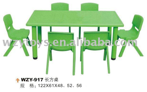 就学前の子供たちプラスチック製のテーブルと椅子のセット-学校用家具セット問屋・仕入れ・卸・卸売り