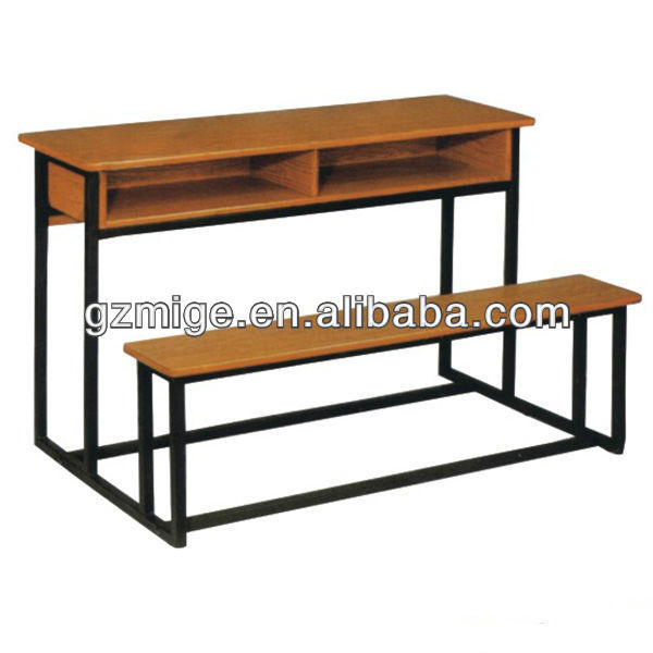 二重席リニアテーブル木製の教室-学校用家具セット問屋・仕入れ・卸・卸売り