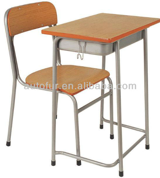 耐久性のある学校用家具、 学生の机と椅子のセット、 木の机と椅子の単一の学生-学校用椅子問屋・仕入れ・卸・卸売り