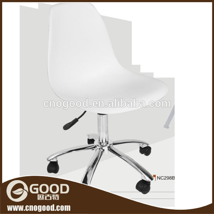 ポータブルプラスチック椅子でステンレス鋼ベース車輪油圧オフィスチェア-プラスチック製椅子問屋・仕入れ・卸・卸売り