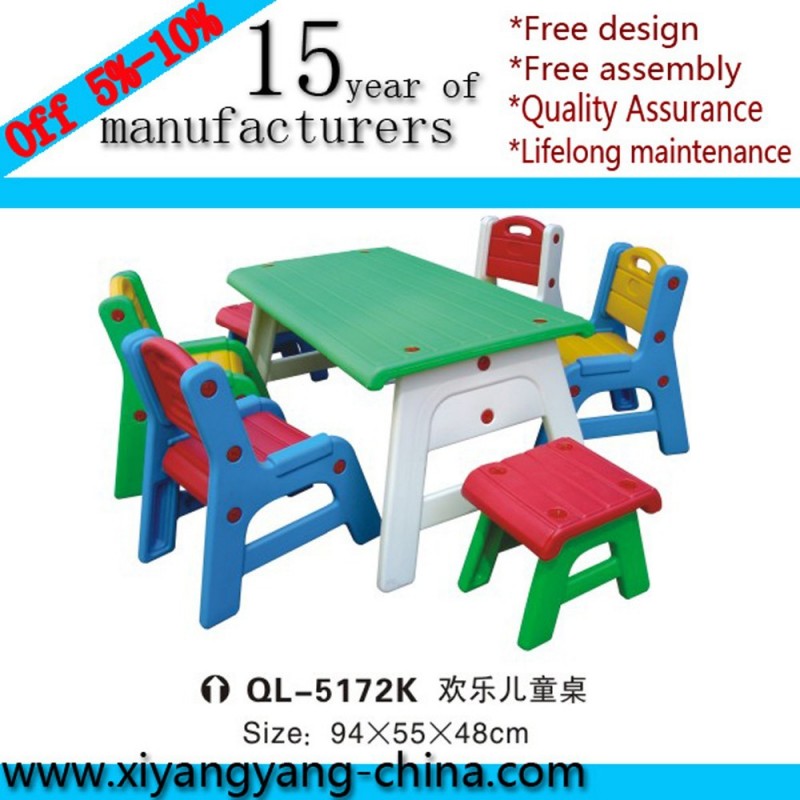 熱い販売、 人気子供のためのプラスチックテーブルと椅子-学校用家具セット問屋・仕入れ・卸・卸売り