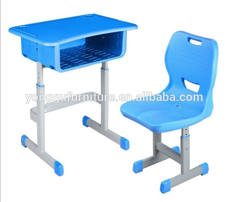 安い学校のテーブルと椅子、固定シングル学生デスク&チェア、学校の家具-金属製家具セット問屋・仕入れ・卸・卸売り