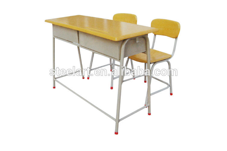 の子供たちの学習椅子付きデスク小学校のための、 学校の机と椅子-金属製家具セット問屋・仕入れ・卸・卸売り