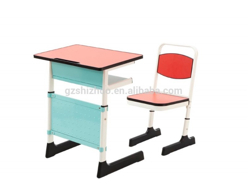 使用する学校単一の高さ調節可能な机と椅子セット-金属製家具セット問屋・仕入れ・卸・卸売り