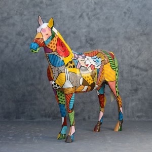 ポップの馬( アート手塗り)-その他バー家具問屋・仕入れ・卸・卸売り