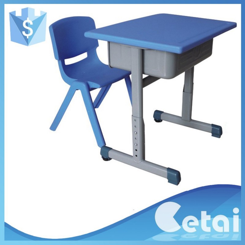 人間工学に基づいた子供の学習家具のプラスチックの調査のテーブルと机と椅子-学校用家具セット問屋・仕入れ・卸・卸売り