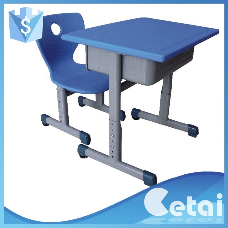 プラスチックの子供たちの学習調節机と椅子子供のための-学校用家具セット問屋・仕入れ・卸・卸売り