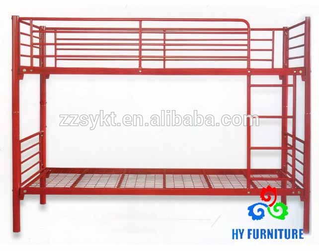 新しい寮の ベッド セット家具デザイン赤い金属の二段ベッド卸売-問屋・仕入れ・卸・卸売り