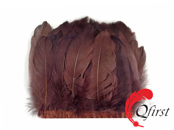 羽衣メーカー卸売染め茶色のガチョウの羽のフリンジトリム販売のための-フェザー問屋・仕入れ・卸・卸売り