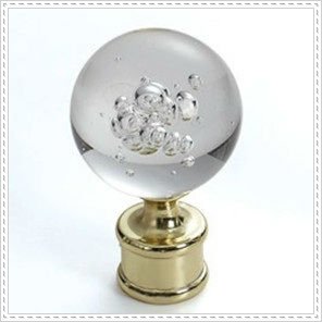 エレガントなと鍛造クリスタル/ glasssカーテンロッドフィニアル-カーテンの棒、リール&アクセサリー問屋・仕入れ・卸・卸売り