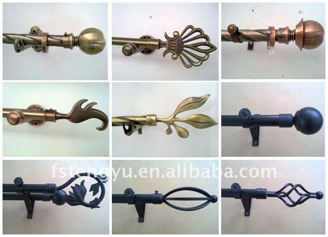 鍛造鉄のカーテンロッドフィニアルフォーム中国-カーテンの棒、リール&アクセサリー問屋・仕入れ・卸・卸売り
