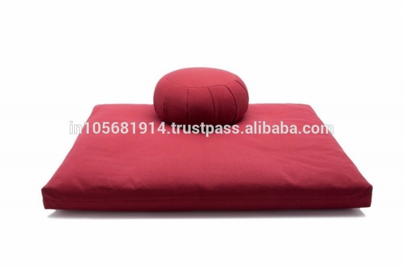 カポック綿zafuまたはソバ殻・座布団の瞑想クッションヨガ枕のセット-クッション問屋・仕入れ・卸・卸売り